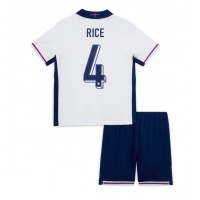 England Declan Rice #4 Replica Home Minikit Euro 2024 Short Sleeve (+ pants)